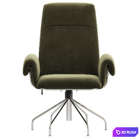 CB2 Saviti Office Chair 3D Model Vray, Corona