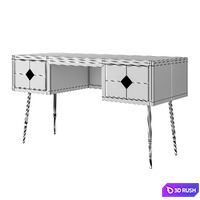 ANTHROPOLOGIE Optical Inlay Desk 3D Model Vray, Corona