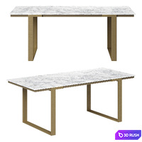Urbino Rectangular Dining Table 3D Model Corona