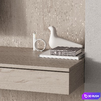 244 office furniture 09 workplace 05 minimal warm vintage 01 3D Model Vray, Corona