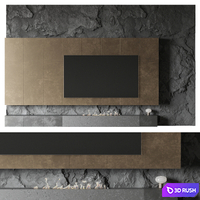 TV rock panel №2 Vray 3D Model Vray