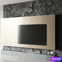 TV rock panel №2 Vray 3D Model Vray
