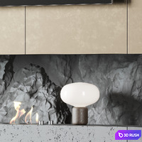 TV rock panel №2 Vray 3D Model Vray