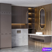 BATHROOM FURNITURE NO11 3D Model Vray, Corona