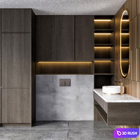 BATHROOM FURNITURE NO11 3D Model Vray, Corona