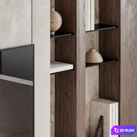 TV wall 02 3D Model Corona