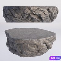 Rock Coffee Tables 3D Model Vray, Corona