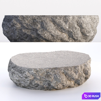 Rock Coffee Tables 3D Model Vray, Corona