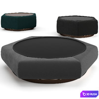 Fendi Casa Marrakesh coffee tables set 3D Model Vray, Corona