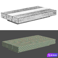 Jack Wooden Coffee Table / Wooden living table 3D Model Vray, Corona