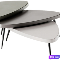 Cassina Mexique Outdoor Tables 3D Model Corona