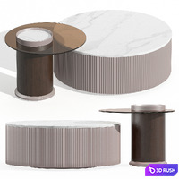 Roodio coffee table 3D Model Vray, Corona
