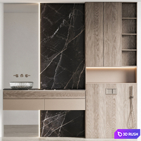 Bathroom Furniture 49 3D Model Vray, Corona