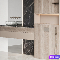 Bathroom Furniture 49 3D Model Vray, Corona