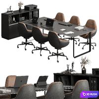 Meeting Table - Office Furniture 434 3D Model Vray, Corona