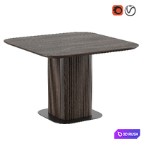 Glide Dining Table by Dantone Home 3D Model Vray, Corona