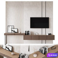 TV zone 3D Model Corona