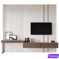 TV zone 3D Model Corona