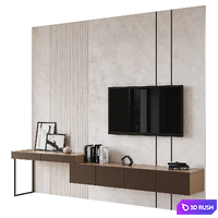 TV zone 3D Model Corona