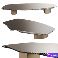 Carpenters VINCENZO DE COTIIS DC1503 Glass Table 3D Model Vray, Corona