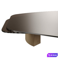 Carpenters VINCENZO DE COTIIS DC1503 Glass Table 3D Model Vray, Corona