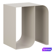 Coffee table Ondule La Redoute 3D Model Corona