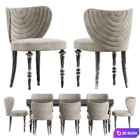 Arven Dining Set by Elve Luxury 3D Model Corona