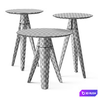 District Eight Luna Coffee Tables 3D Model Vray, Corona