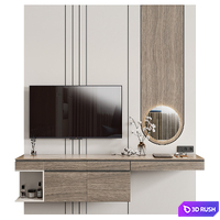Room TV wall 18 3D Model Corona