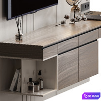 Room TV wall 18 3D Model Corona