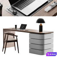 Workplace 10 3D Model Vray, Corona