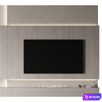 TV panel №6 3D Model Vray, Corona