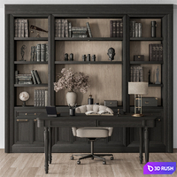 Boss Desk - Office Furniture 451 3D Model Vray, Corona