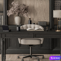 Boss Desk - Office Furniture 451 3D Model Vray, Corona