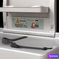 Baby changing station 3D Model Vray, Corona