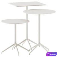 Muuto Still Cafe Table Set 3D Model Corona