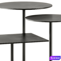 Muuto Still Cafe Table Set 3D Model Corona