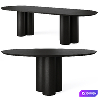 Dining Table MELTON by Cazarina 3D Model Vray, Corona