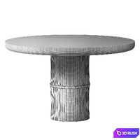 Stone and wood table / Stone table 3D Model Corona