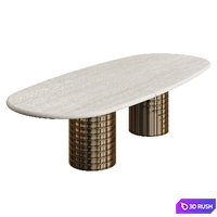 Shake Design NEW Stone Table 2023 3D Model Vray, Corona