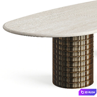 Shake Design NEW Stone Table 2023 3D Model Vray, Corona