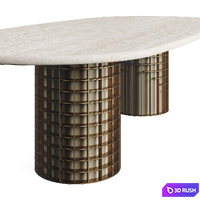 Shake Design NEW Stone Table 2023 3D Model Vray, Corona