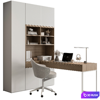 Home Office - Office Furniture 499 3D Model Vray, Corona