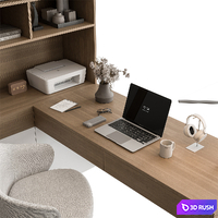 Home Office - Office Furniture 499 3D Model Vray, Corona