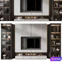 TV shelf 0681 3D Model Vray