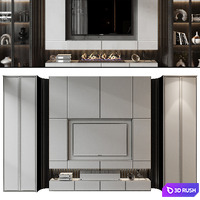 TV shelf 0681 3D Model Vray