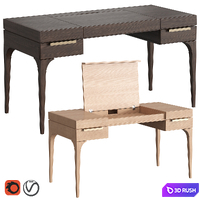 Bridge Desk by Dantone Home 3D Model Vray, Corona