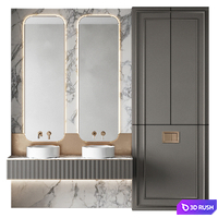 Bathroom furniture 44 3D Model Corona