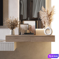 TV Wall | Set 913 3D Model Vray, Corona