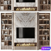 Plywood TV Shelf YTR-116 3D Model Vray